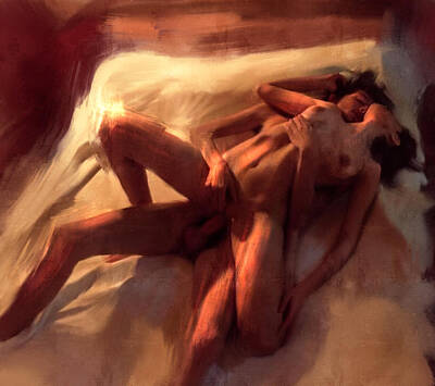 Renaissance Nude Lesbians - Oral Sex Paintings - Fine Art America