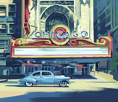 Designs Similar to Chicago Theatre Vintage