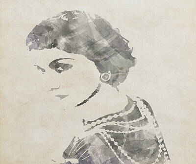 Madame Coco Chanel Portrait Of Gabrielle Bonheur Framed Print