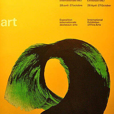 Exhibition of Fine Art Expo 67 1967 Montreal Vintage Poster Montreal Souvenir