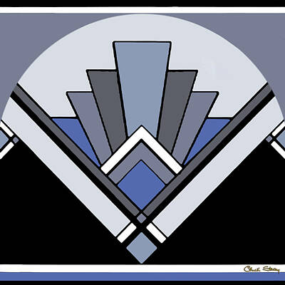 Designs Similar to Art Deco Pattern Two - Blue