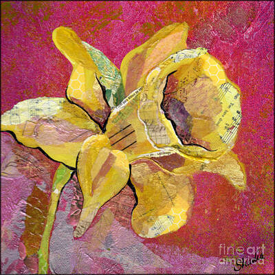 Pink Orchid Art