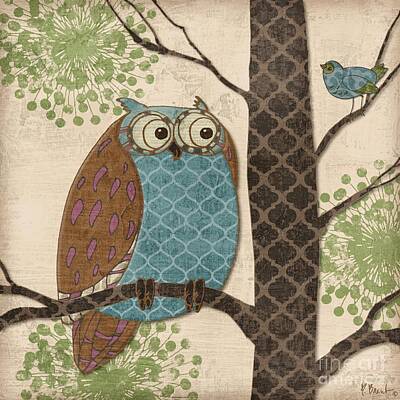 11.25 x 11.25 Inches 85512 Tree-Free Greetings EcoArt Home Decor Wall Plaque Whimsical Owl Themed Paul Brent Art 