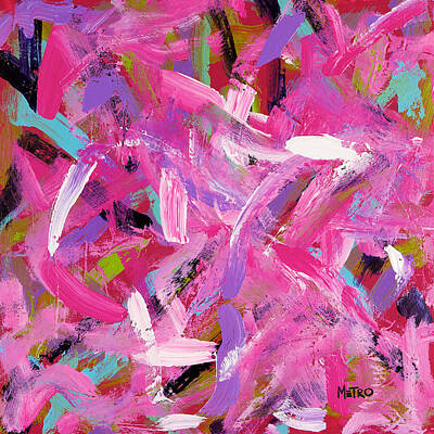 Abstract Flamingo Paintings