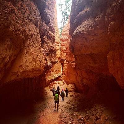 Designs Similar to Hiking Through A Slot Canyon In