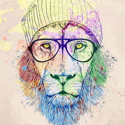 Lion Portrait Art