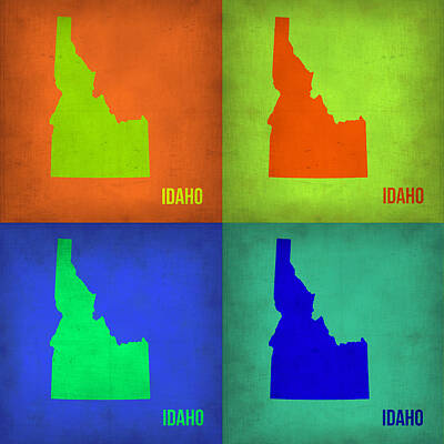 Idaho Map Paintings