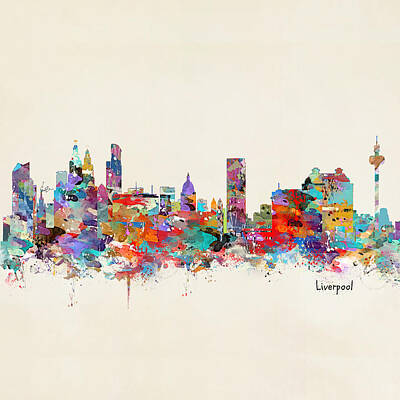 Liverpool Skyline Art | Fine Art America