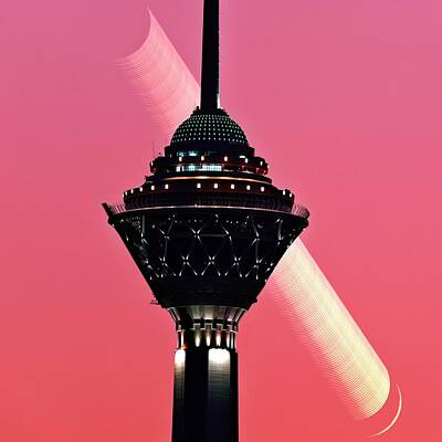 Designs Similar to Moon Trail Behind Milad Tower