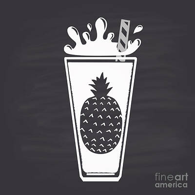 Designs Similar to Pineapple Juice Drawn In Chalk
