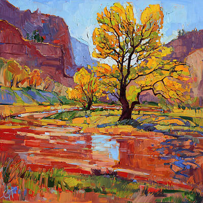 Open Impressionism: Red Rock Desert Wall Art