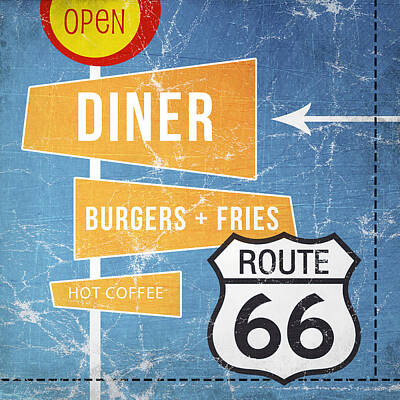 Designs Similar to Route 66 Diner by Linda Woods