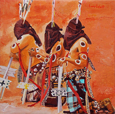  Painting - San Carlos Apache by Lane DeWitt