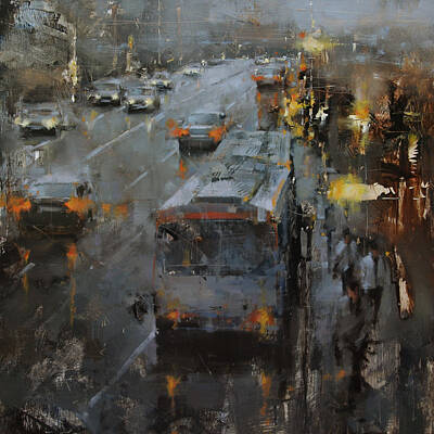 Designs Similar to The Bus Stop by Tibor Nagy
