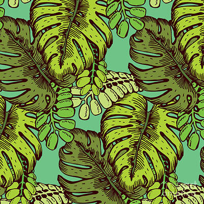Designs Similar to Tropical Leaves Pattern