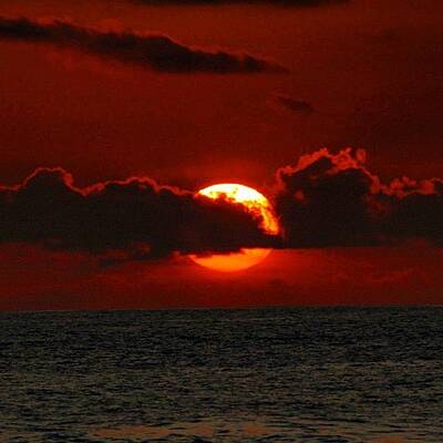 Ocean Sunset Art