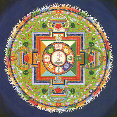  Painting - Mandala of Avalokiteshvara           by Carmen Mensink