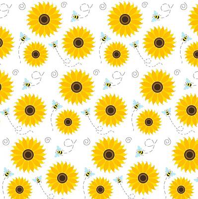 Designs Similar to Busy Bees And Sunflowers
