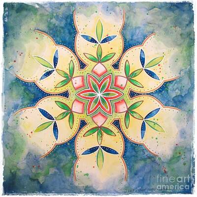  Painting - Heart Chakra Healing by Holly Burger