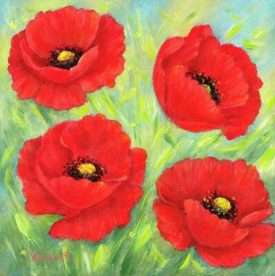  Painting - Poppies  I by Vessela Kolibarova