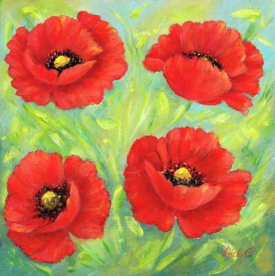  Painting - Poppies  II by Vessela Kolibarova
