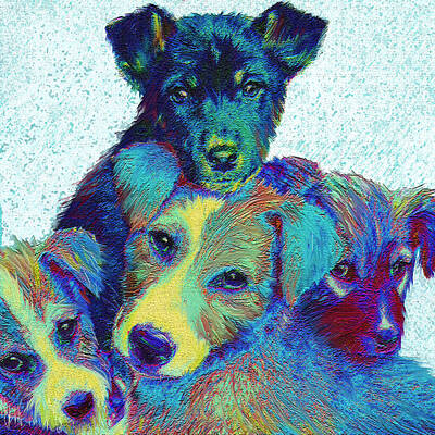 Pound Puppies Digital Art