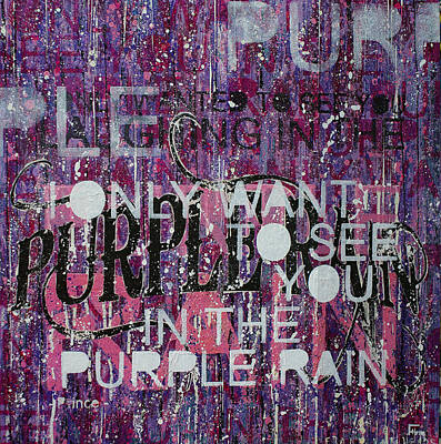  Painting - Purple rain by Frank Van Meurs
