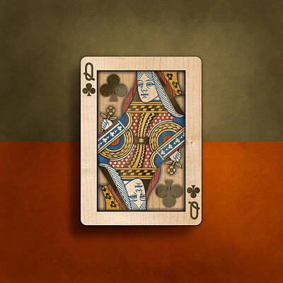 Designs Similar to Queen of Clubs in Wood