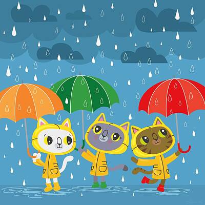 Designs Similar to Rainy Day Kitty Cats