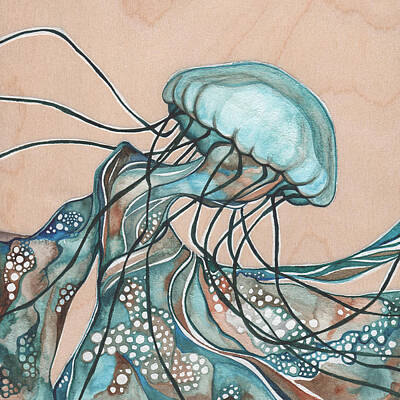 Moon Jellyfish Art Prints