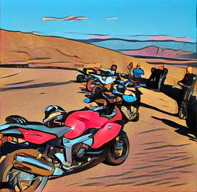 Digital Art - The Riders by Kae Art