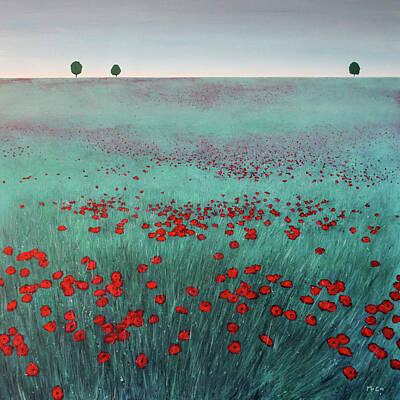  Painting - Poppy Field by K McCoy