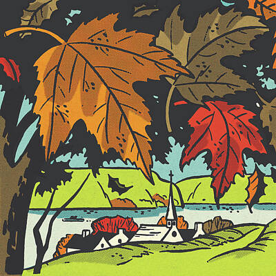 Autumn Landscape Drawings