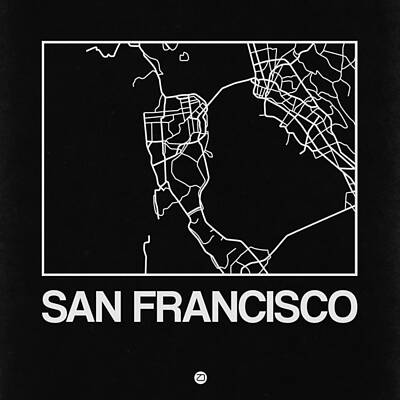 Designs Similar to Black Map of San Francisco