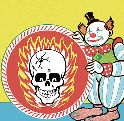 Evil Clown Art Prints
