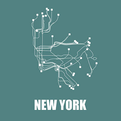 Designs Similar to Teal New York Subway Map 