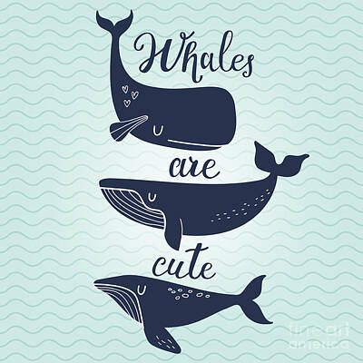 Designs Similar to Whales Are Cute Awesome Whales