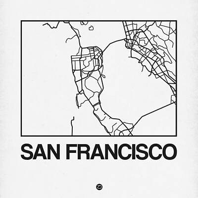 Designs Similar to White Map of San Francisco