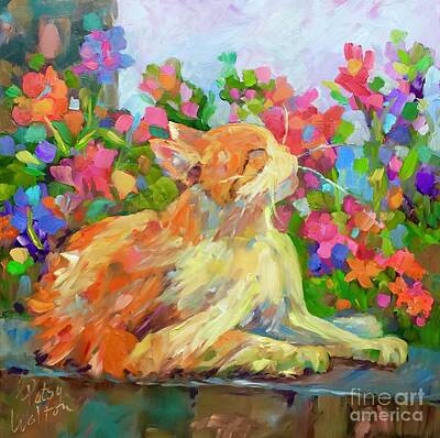  Painting - A Cats Life by Patsy Walton