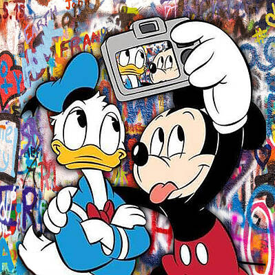 https://render.fineartamerica.com/images/rendered/search/print/8/8/break/images/artworkimages/medium/3/donald-duck-and-mickey-mouse-selfie-disney-1-tony-rubino.jpg