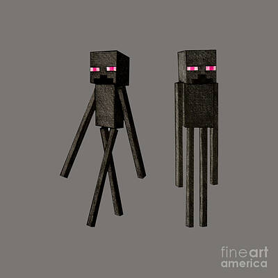 Minecraft Enderman Digital Art by Anna Emery - Fine Art America