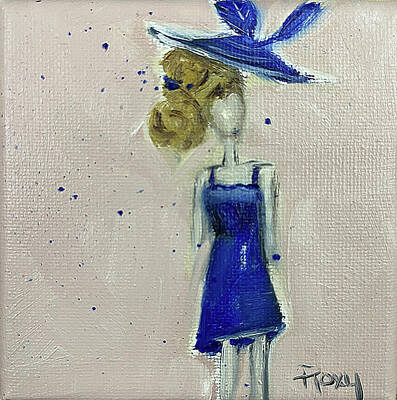  Painting - Fascinating in Blue by Roxy Rich