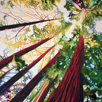  Painting - Kaleidoscopic Forest by Cedar Lee