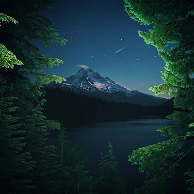  Photograph - Lost Lake at Night by Lance Reis