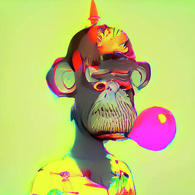  Digital Art - Meta Ape #54 by Apesby3Magnas