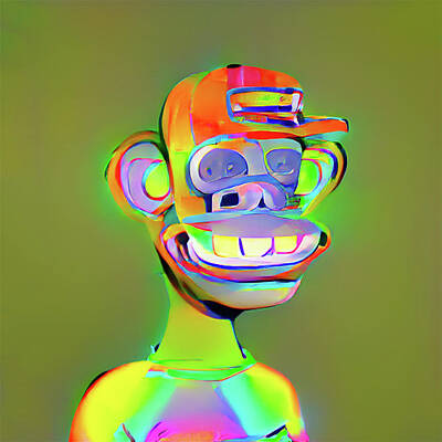  Digital Art - Meta Ape #58 by Apesby3Magnas