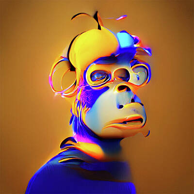  Digital Art - Meta Ape #61 by Apesby3Magnas