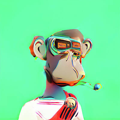  Digital Art - Meta Ape #69 by Apesby3Magnas