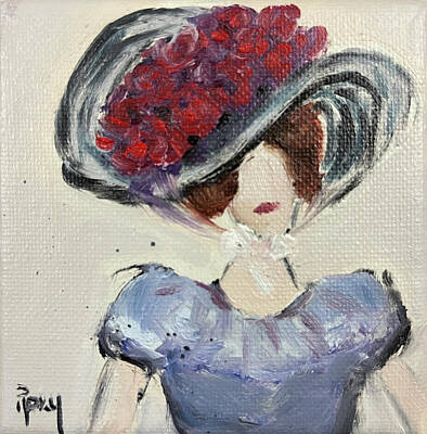  Painting - Miss Fancy by Roxy Rich
