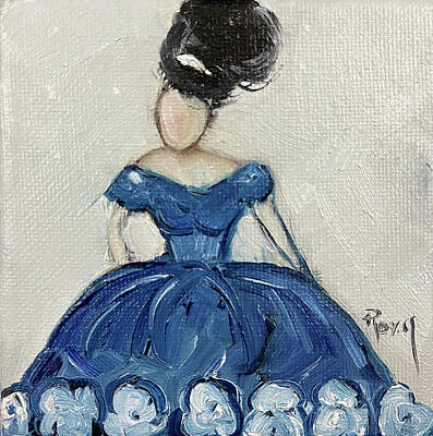  Painting - Miss Quinceanera by Roxy Rich